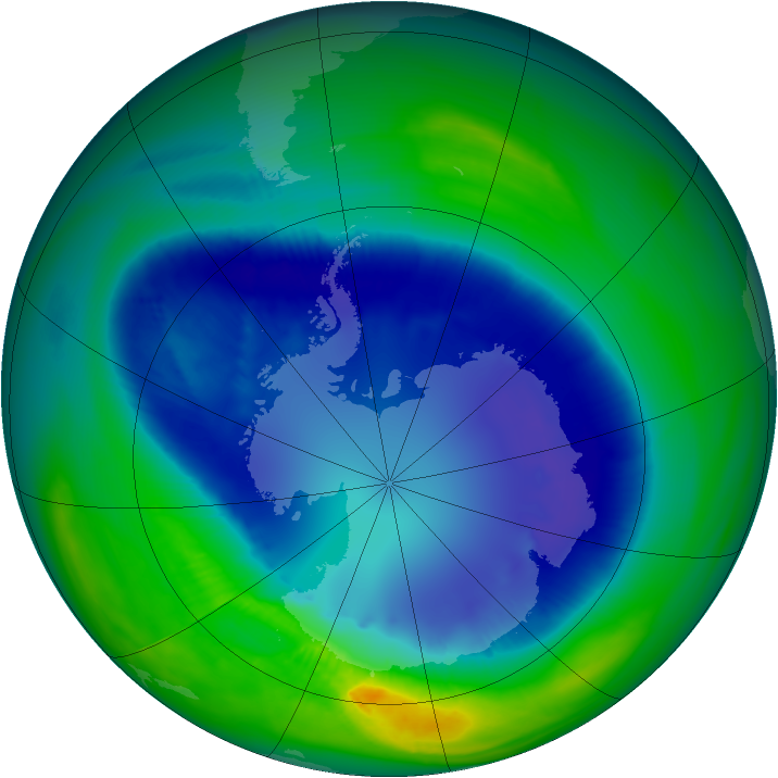 Ozone Map 2007-08-29